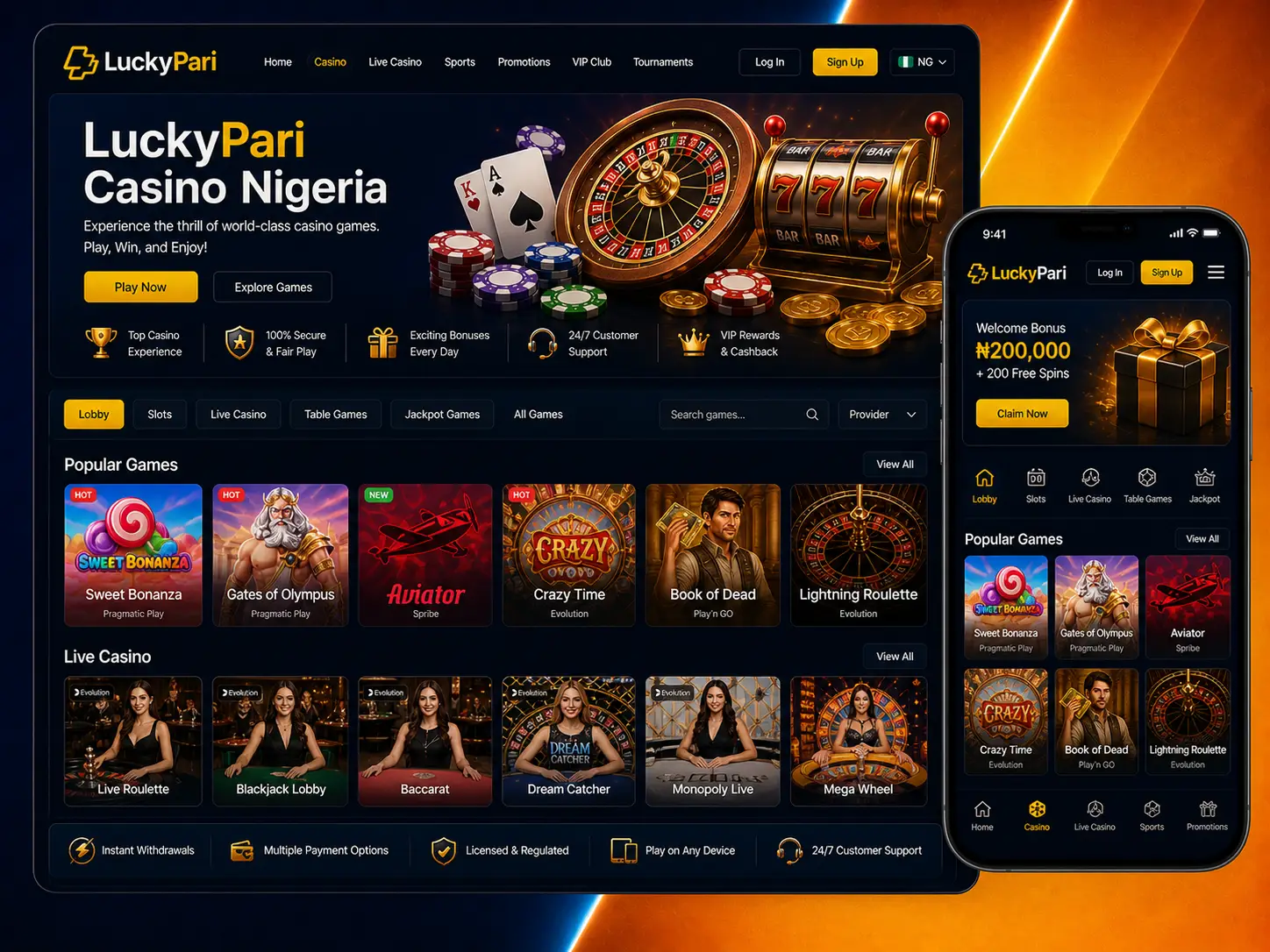LuckyPari Live Casino